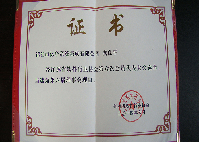 江蘇省軟件行業理事（創始人）
