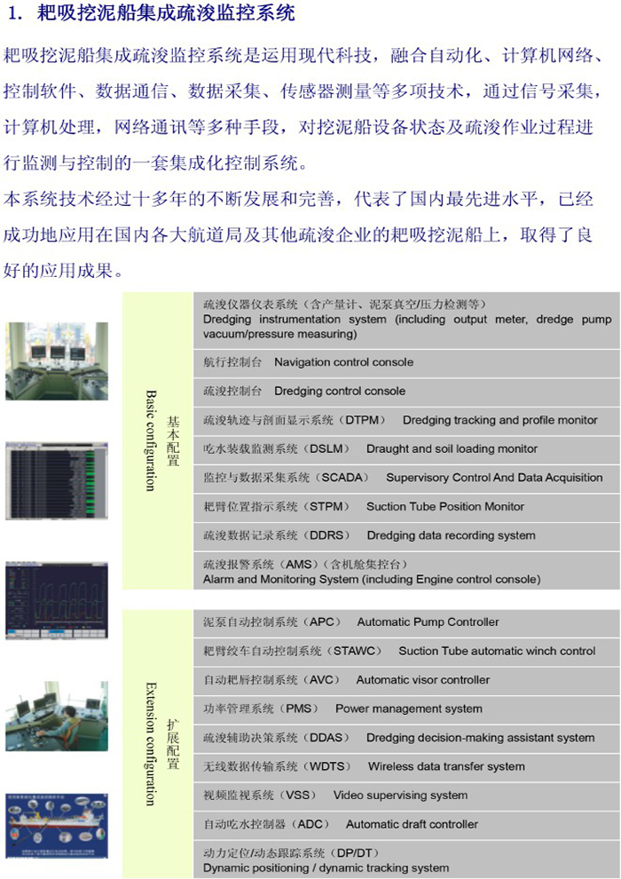 耙吸挖泥船集成疏浚监控系统